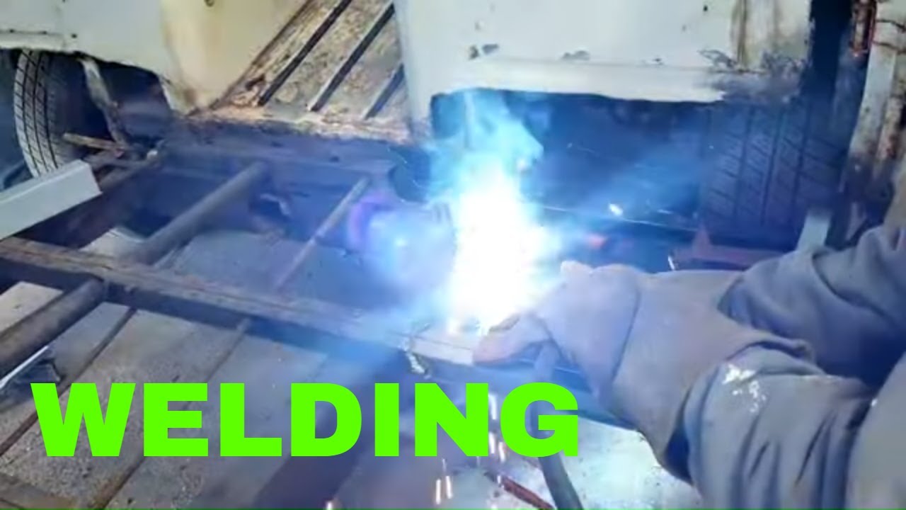 welding in jack points and outriggers top hat repair  67 vw bus westfalia