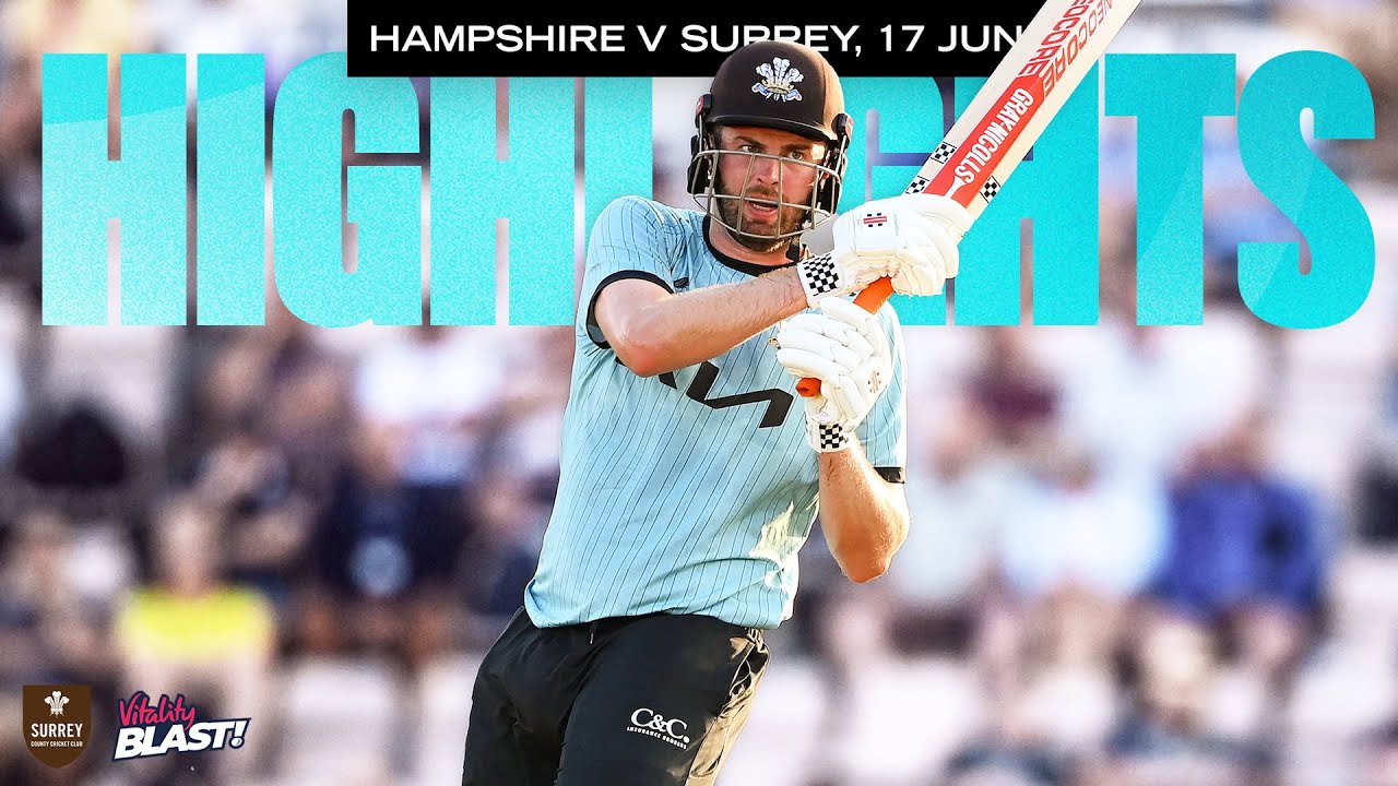 HIGHLIGHTS: Sibley shines in Surrey's DOMINANT display against Hampshire Hawks | Vitality Blast