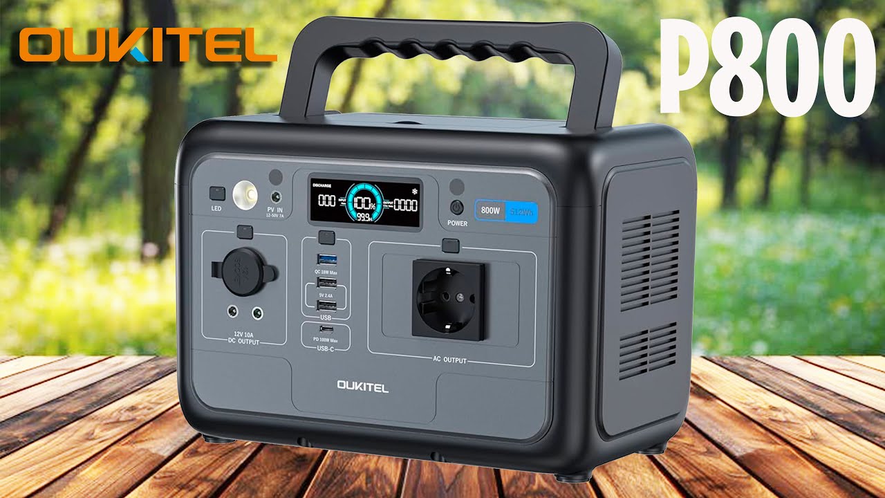 Reseña de OUKITEL P800 Energía portátil perfecta para acampar y en emergencias