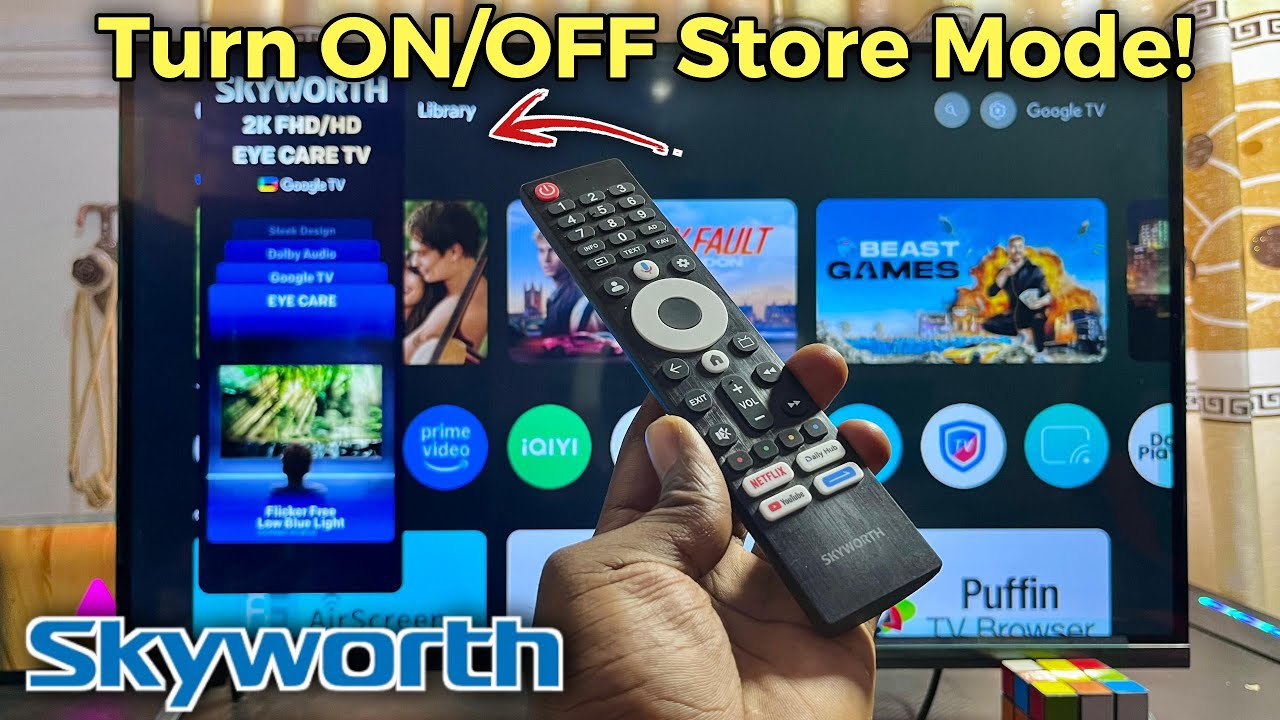 How to Turn ON/OFF Demo Store Mode on Skyworth Smart TV!
