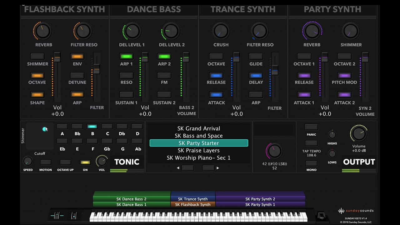 New Sunday Keys MainStage Template- Worship Patches for MainStage 3