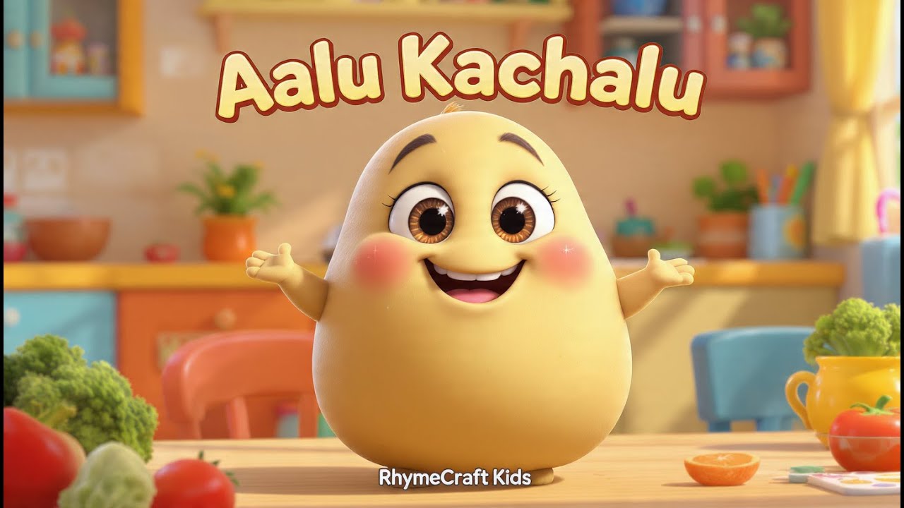 Aalu Kachalu | Fun Moral Rhyme for Kids | RhymeCraft Kids #AaluKachalu, #RhymeCraftKids,