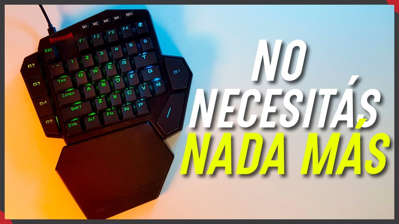 No necesitás un teclado completo para jugar | Review Redragon Diti K585 RGB