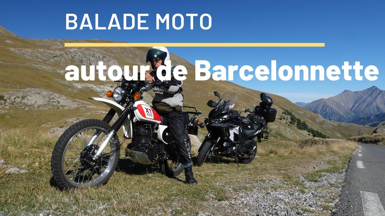 Balade moto vers Barcelonnette, col de la Cayole, col des Champs, col d'Alos, col de la Bonnette ...