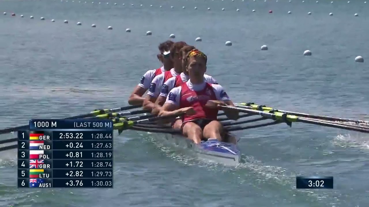 2018 World Rowing Cup 3 M4X Final A