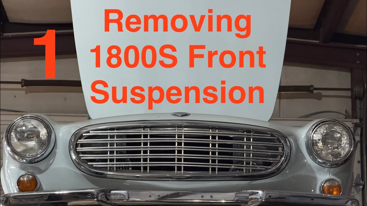 Suspension Refresh Pt 1:  Removal of front crossmember and suspension on 67 Volvo 1800S