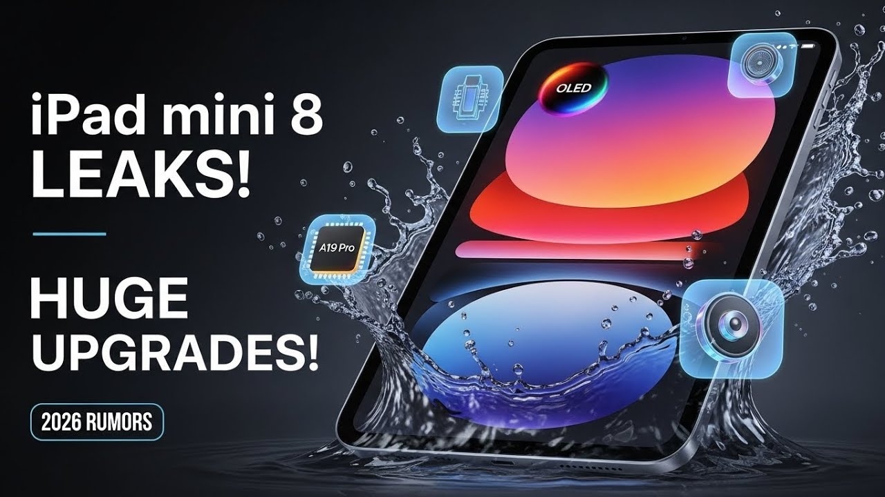 iPad mini 8: OLED, водонепроницаемость и многое другое!