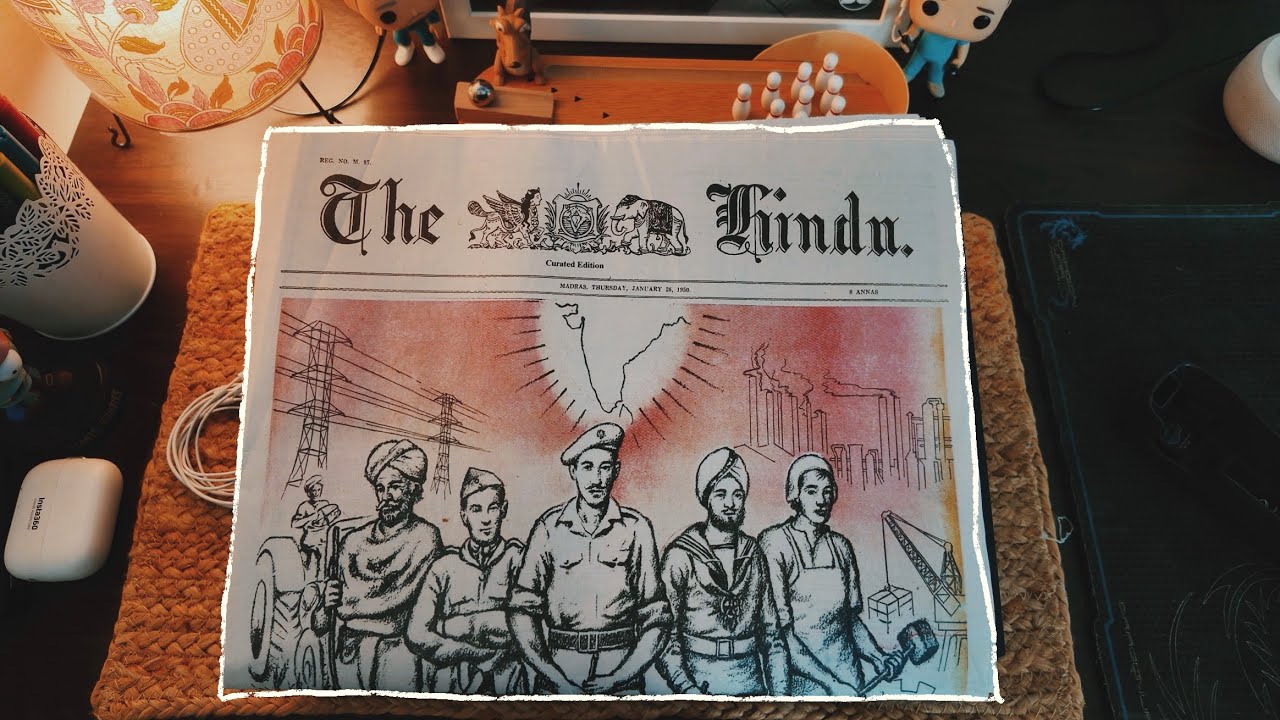 A Glimpse into 26th January 1950 | The Hindu Reprint 4K