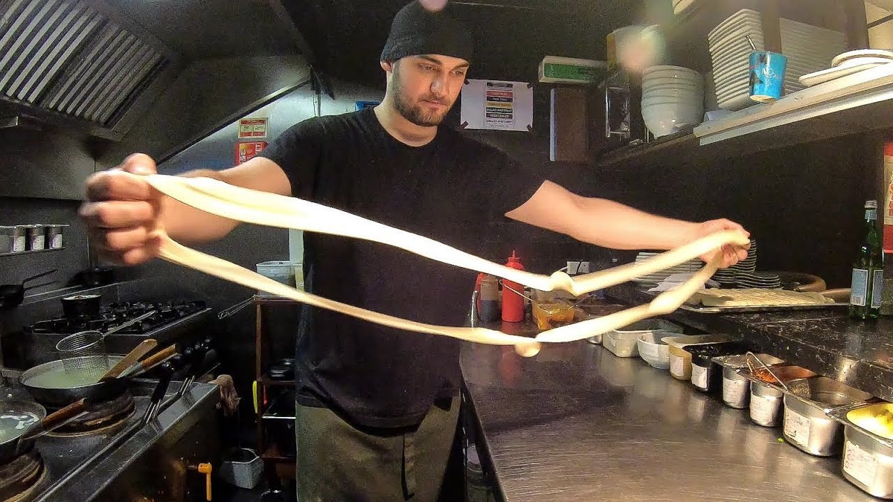 Chinese Biang Biang Flat Noodles from Xian. Hand Made and Cooked in London