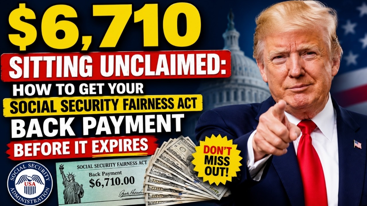 $6,710 Sitting Unclaimed How to Get Your Social Security Fairness Act Back Payment Before It Expires