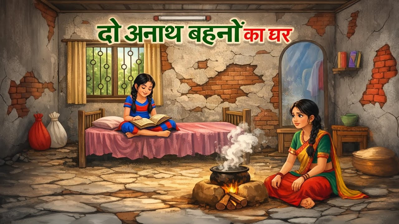 दो अनाथ बहनों का घर | Hindi story | Hindi kahani | Moral stories | Cartoon story 