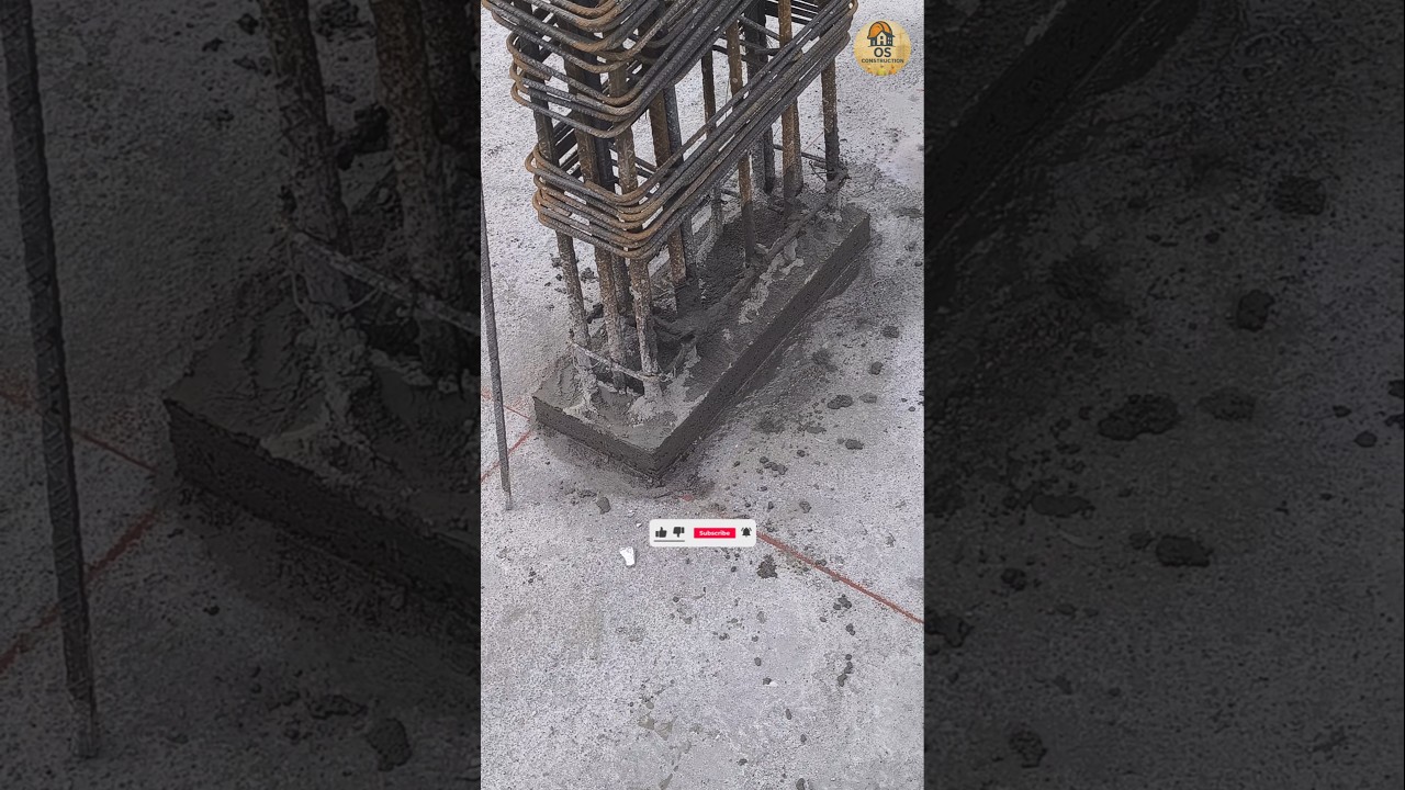Before Column Casting, This Must Be Done First 💥&rdquo;| #construction #site #ytshorts #civilengineering