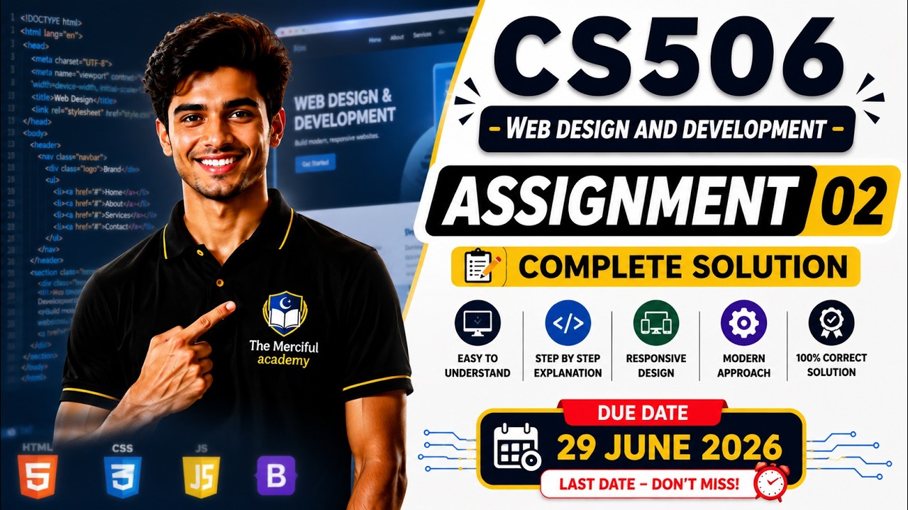 CS506 Assignment 2 Solution 2026 | CS506 Assignment 2 Spring 2026 | By The Merciful Academy