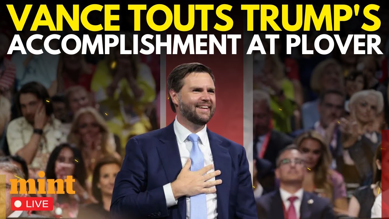 US News LIVE | JD Vance Speaks At Machining Facility In Plover | Touts Trump Accomplishment | USA