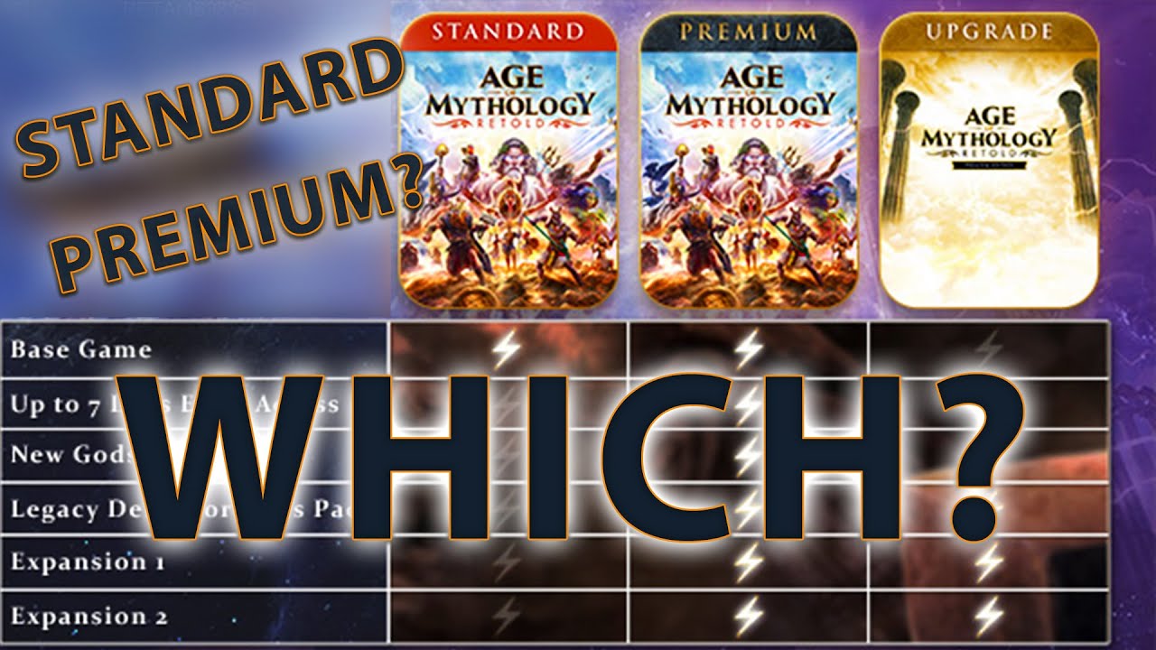 КАКОЕ ИЗДАНИЕ СТОИТ КУПИТЬ? СРАВНЕНИЕ СТАНДАРТНЫХ И ПРЕМИАЛЬНЫХ ИЗДАНИЙ Age of Mythology