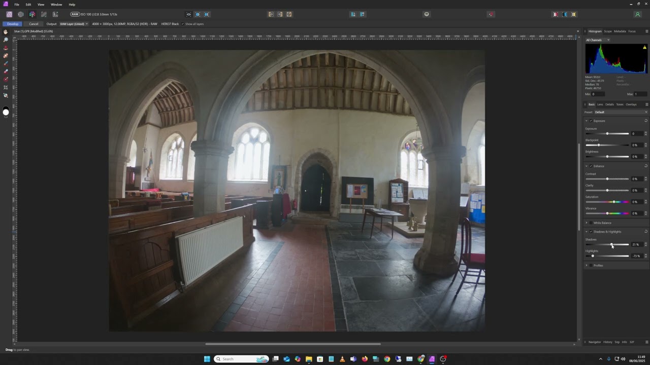 Batch convert RAW images in Affinity Photo with a grade