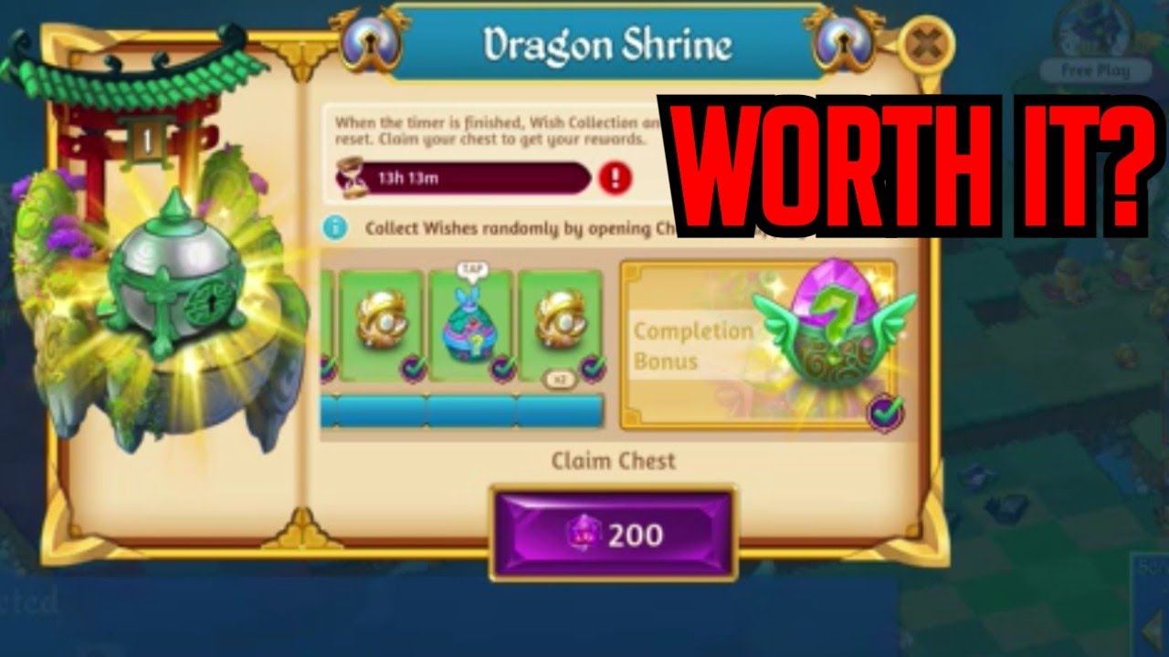 Opening The Dragon Shrine Chest For 200 Gems | Merge Dragons