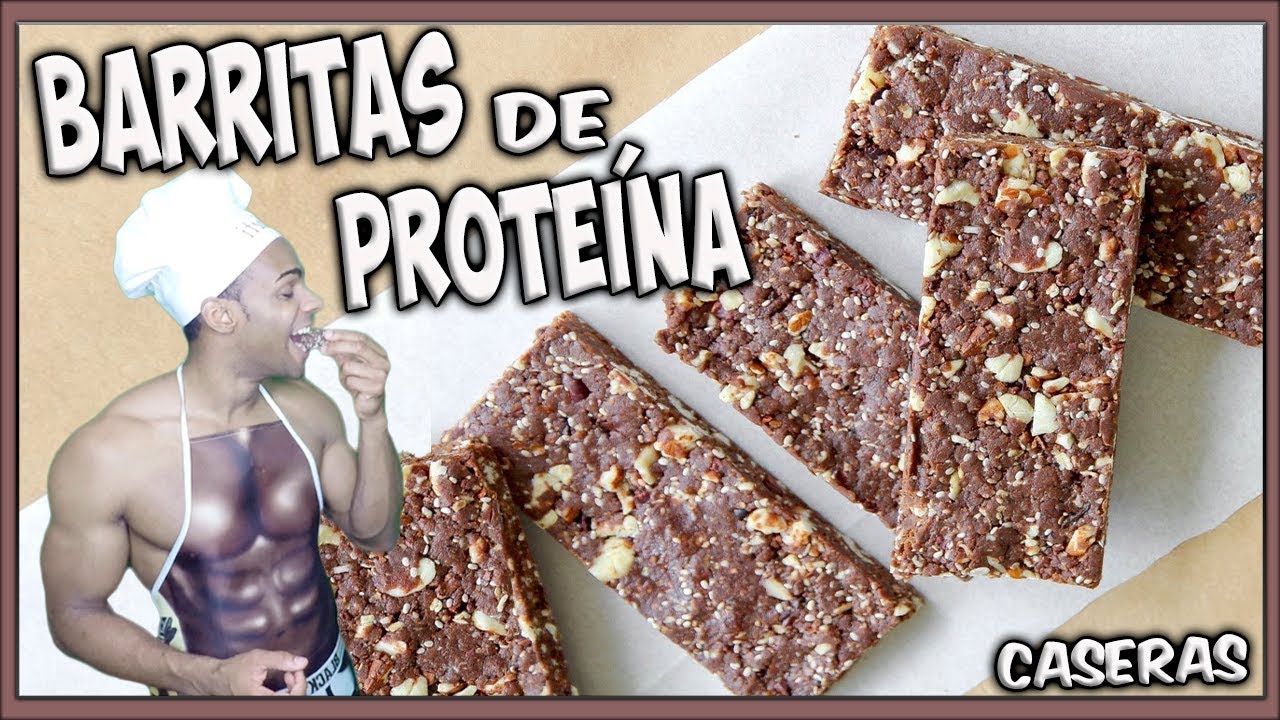 BARRITAS DE PROTEÍNA CASERAS 🍫 Recetas Fitness