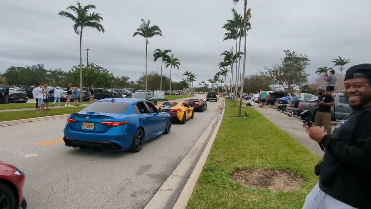 THE FIRST CARS AND COFFEE OF 2024! PALM BEACH LAKES PULLOUTS AND EXITS!!!
