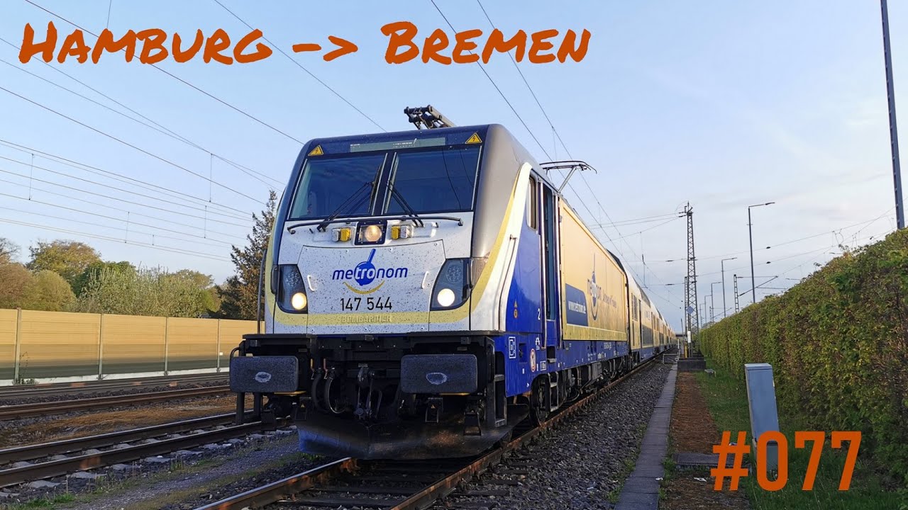 Führerstandsmitfahrt #077 - Umleitung durch Bauarbeiten und Gleisläufer in Rotenburg