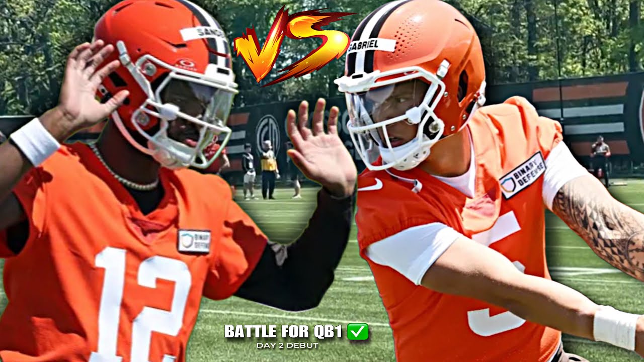 Shedeur Sanders INTENSE BATTLE FOR ROSTER SPOT vs Dillion Gabriel 😳 LIGHTS UP DEFENSE! Minicamp DAY2