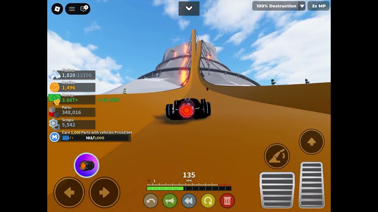 Destroying cars