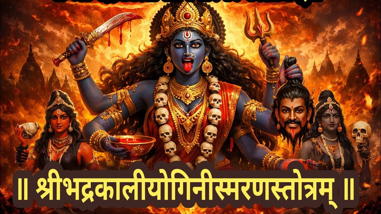श्री भद्रकाली योगिनी स्तोत्रम् | ध्यान, विनियोग, न्यास, अंगन्यास, फलश्रुति | Siddhi Stotra