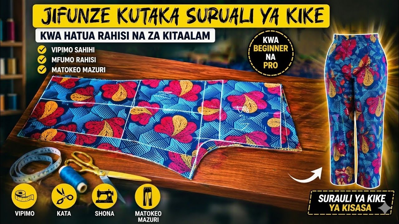 Jinsi ya kutaka na kushona Suruali ya kike.