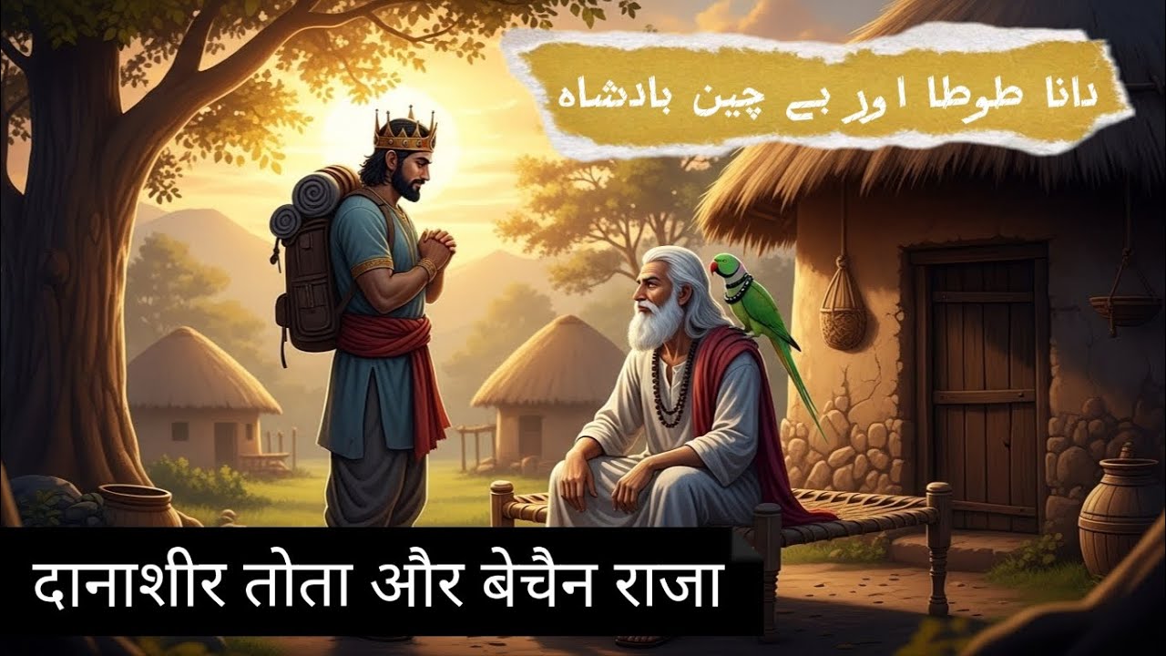 Dana tota or badsha| दानाशीर तोता और बेचैन राजा|Urdu Islamic khani | Qadeem Qisse.M.H STORIES02