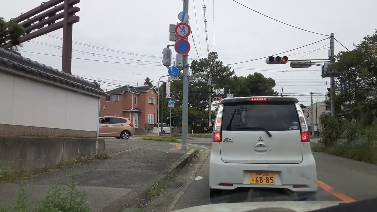 2025年9月20日　JR魚住駅前Ｐから、立ちション地点