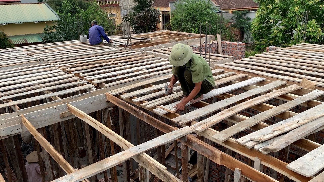 Construction Of Reinforced Concrete Ceilings With Modern Machinery And Equipment
