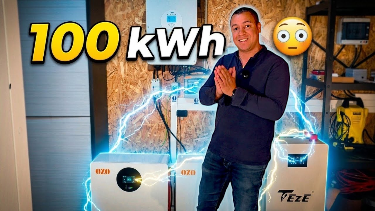 100 kWh de BATTERIES⚡️ Installation SOLAIRE ULTIME (autonomie & r&eacute;silience)