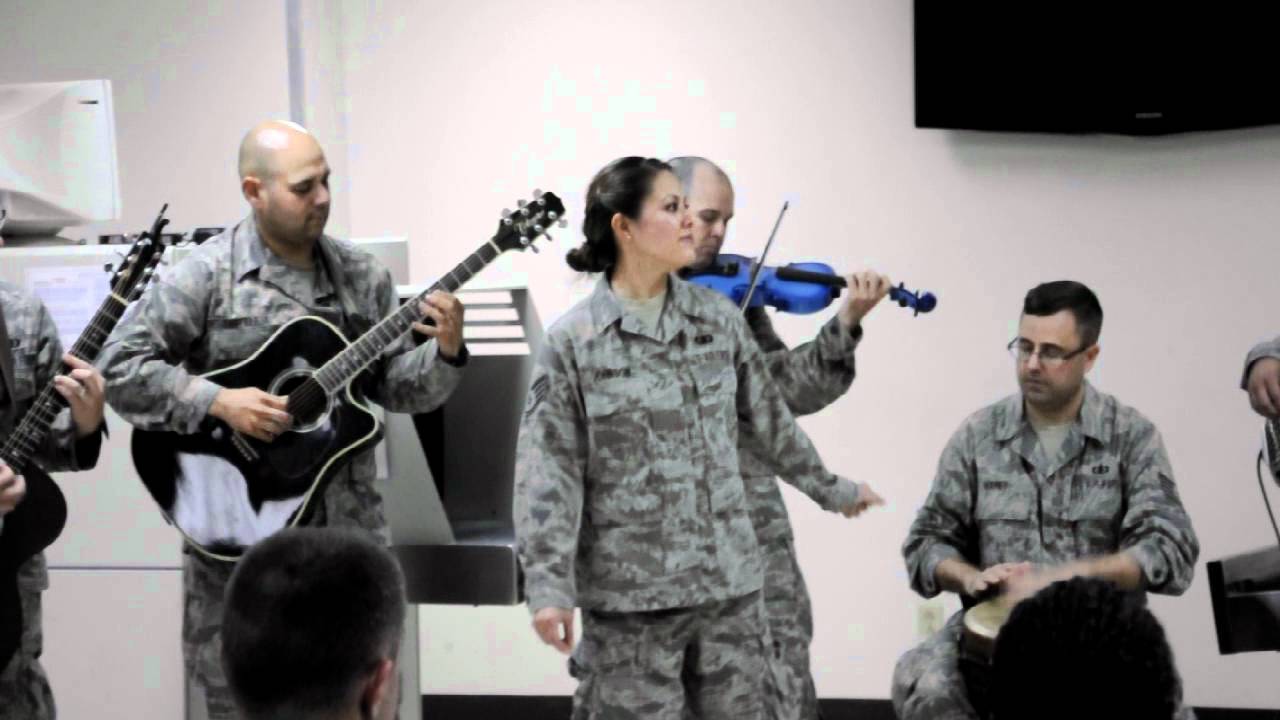 AFCENT band Sidewinder - Don't Stop Believing(Journey) 2nd visit.AVI