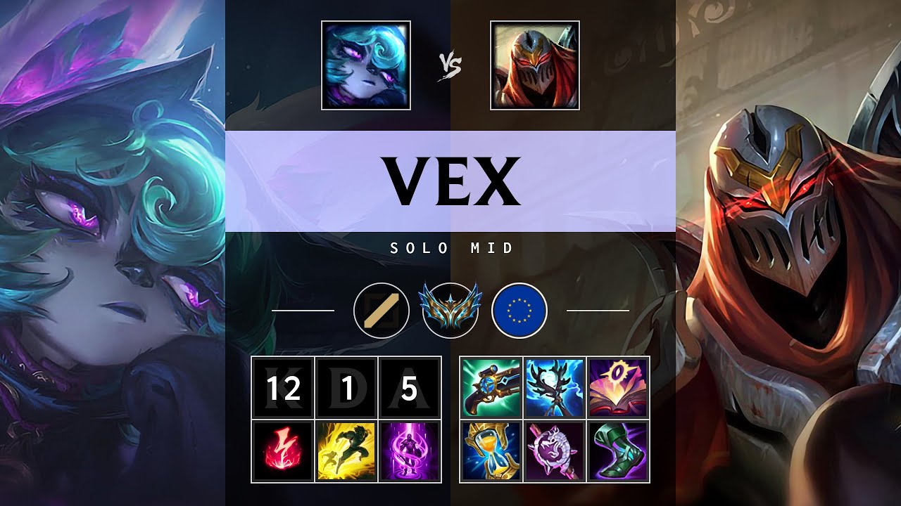 Vex Mid vs Zed: Legendary - EUW Challenger Patch 14.24