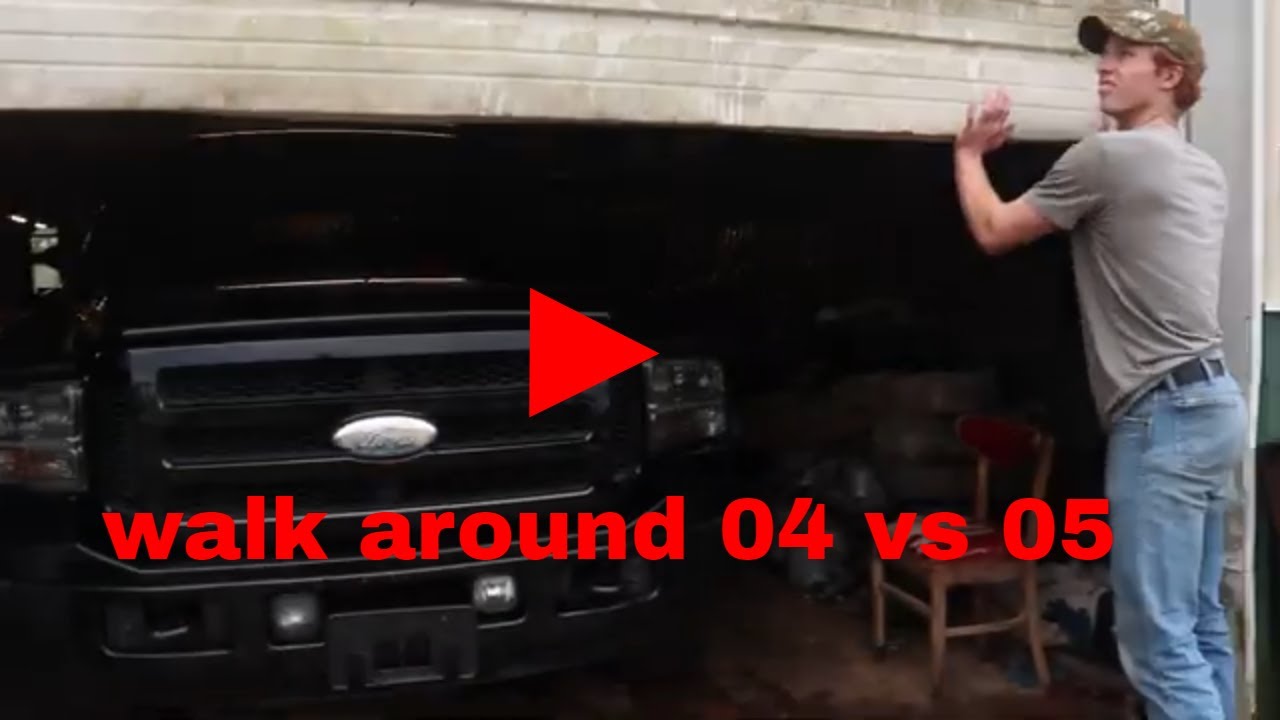 ford excursion walk around comparison 2004 v.s 2005  as is)