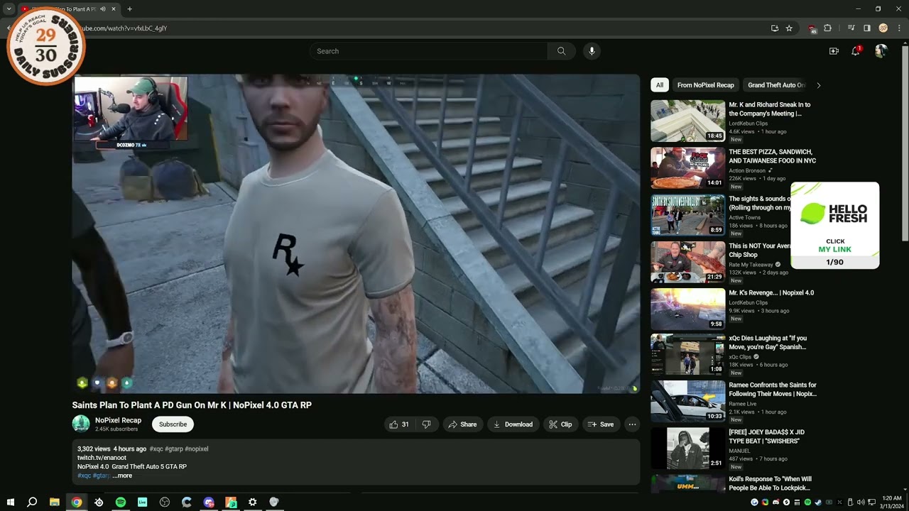 Louu Reacts to Saints VS CG War Clips | NoPixel 4.0 GTA RP