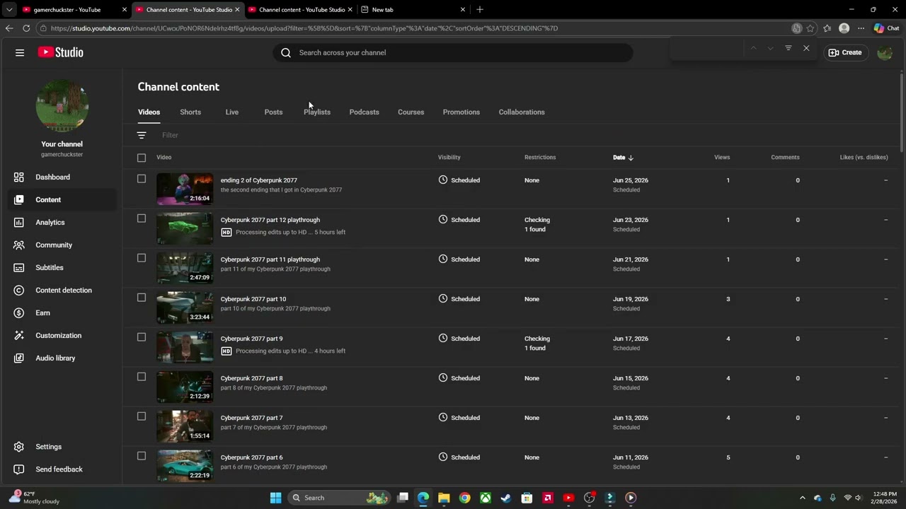 The future of my YouTube channel