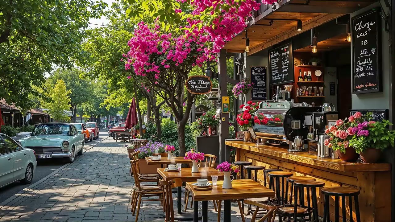 Spring Coffee Jazz on the Streets 🌸 Relaxing Jazz Music for Urban Chill Moments
