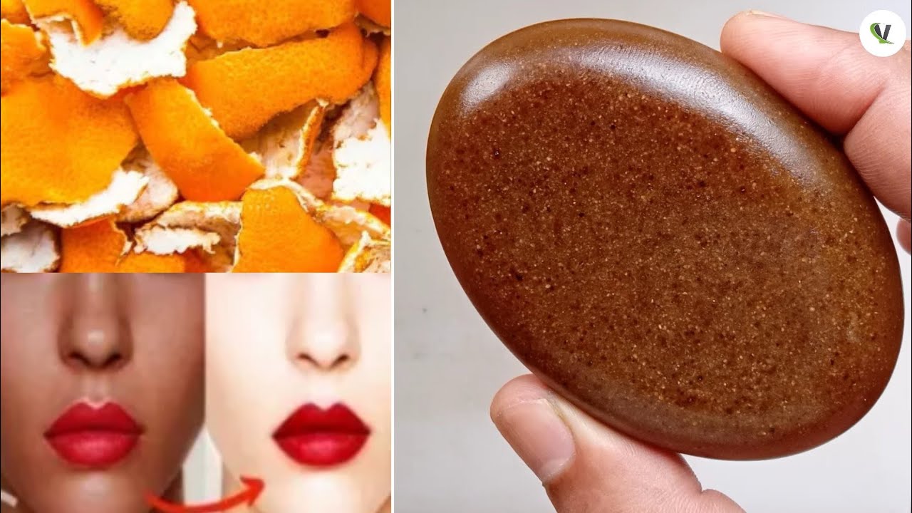 Permanent Skin Whitening Orange Peel Powder Soap ||  homemade natural soap .
