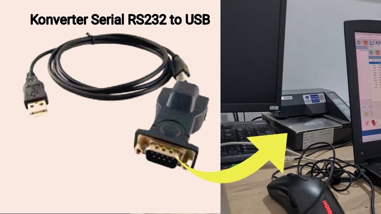 Cara Install Printer Epson TM-U295 Slip Menggunakan Kabel Serial RS232 USB