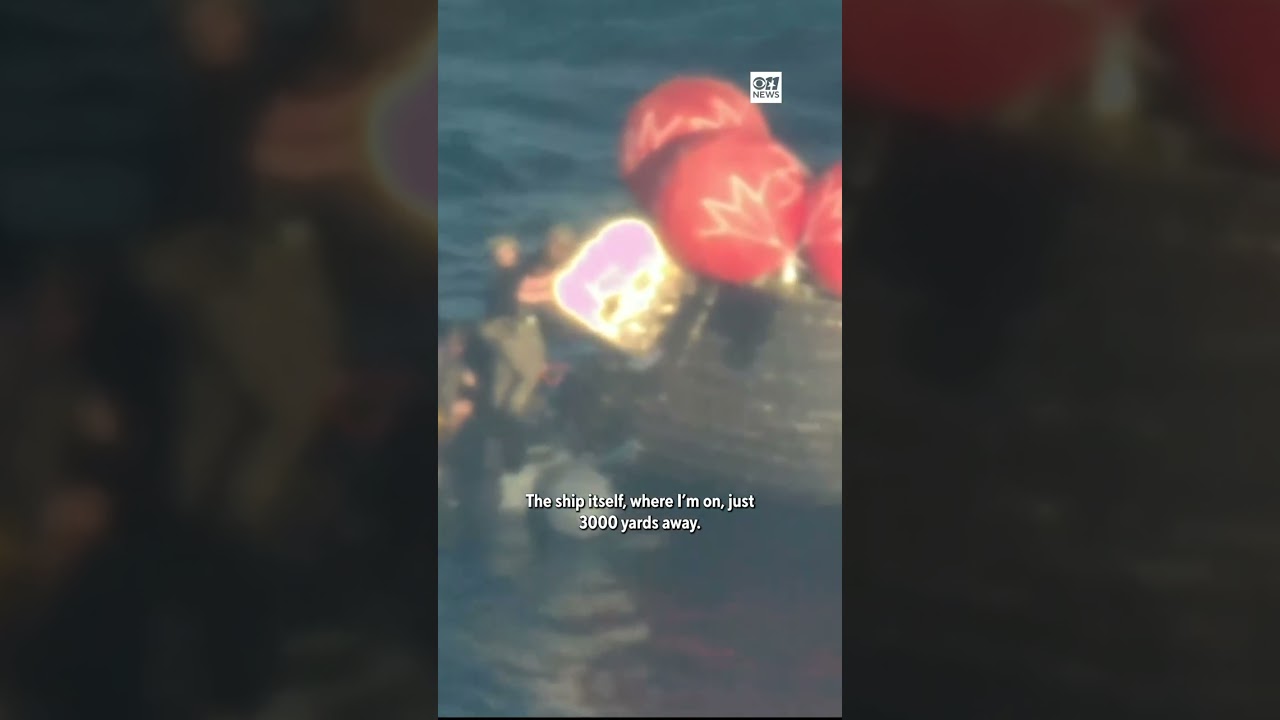 Artemis II crew emerges for first time from Orion after splashdown