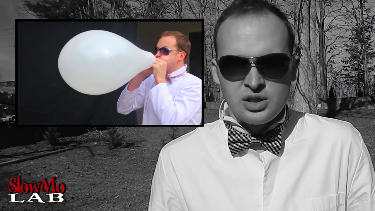 Giant 3ft Balloon Pop (in Slow Motion) - Slow Mo Lab