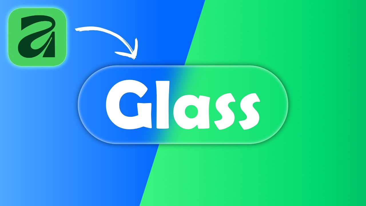 How to Make Glass Effect in Affinity by Canva | Easy Graphic Design Effect | Clean Canvas