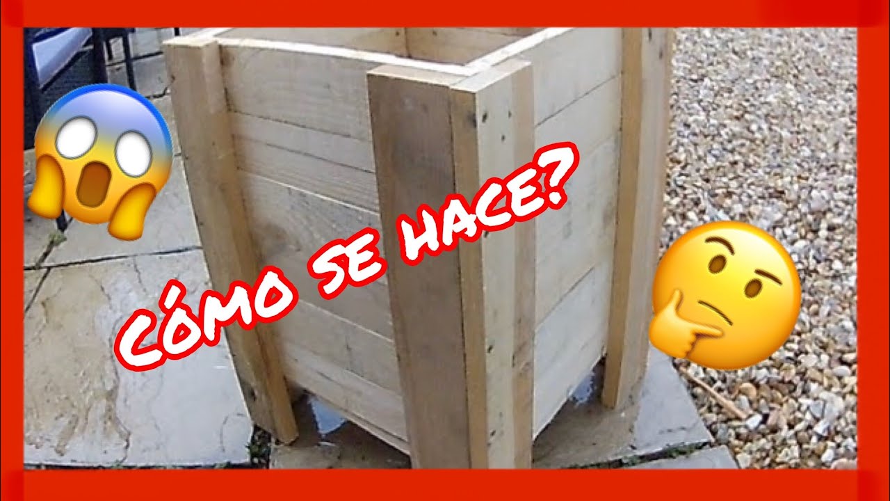 🤫🤫😜⚒Jardinera con pallets. Como se hace?🔨🔧🤫