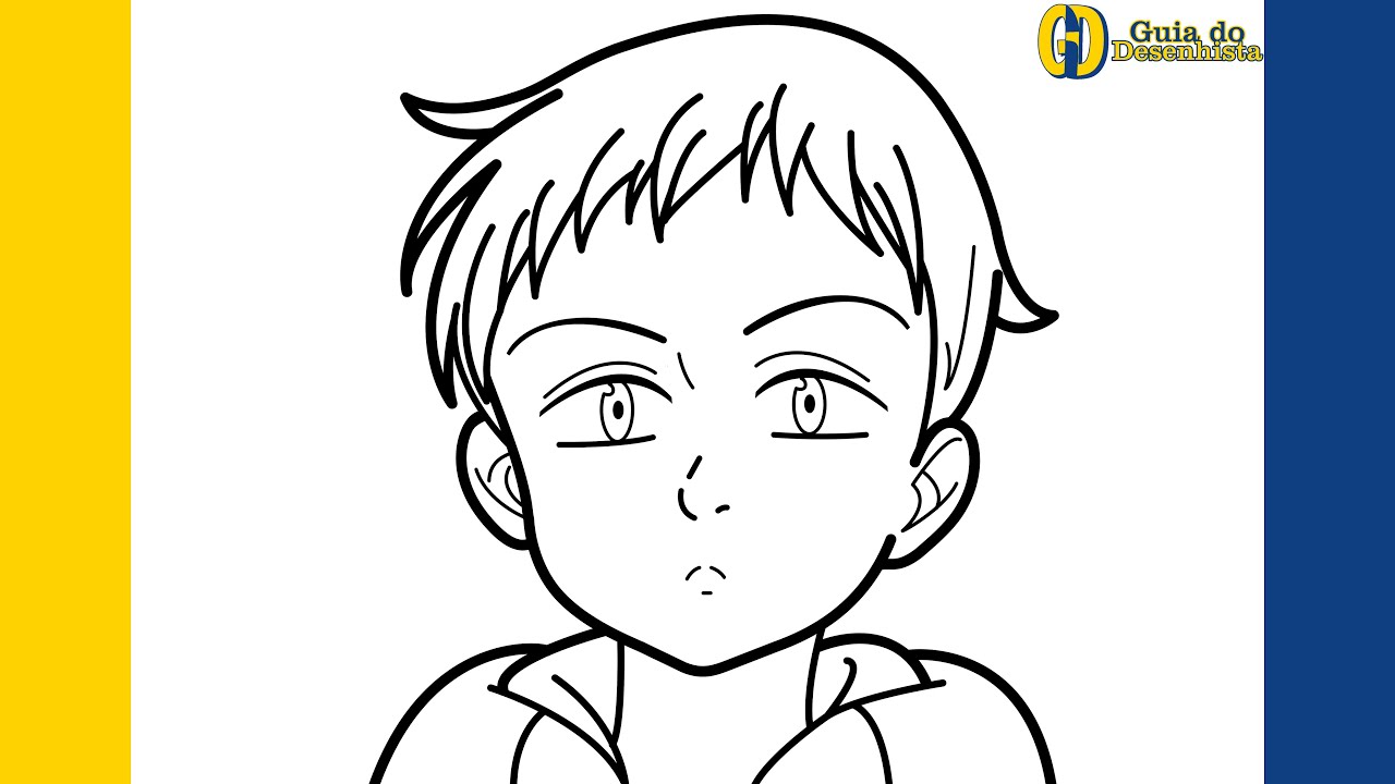 Como Desenhar o King de Nanatsu no Taizai