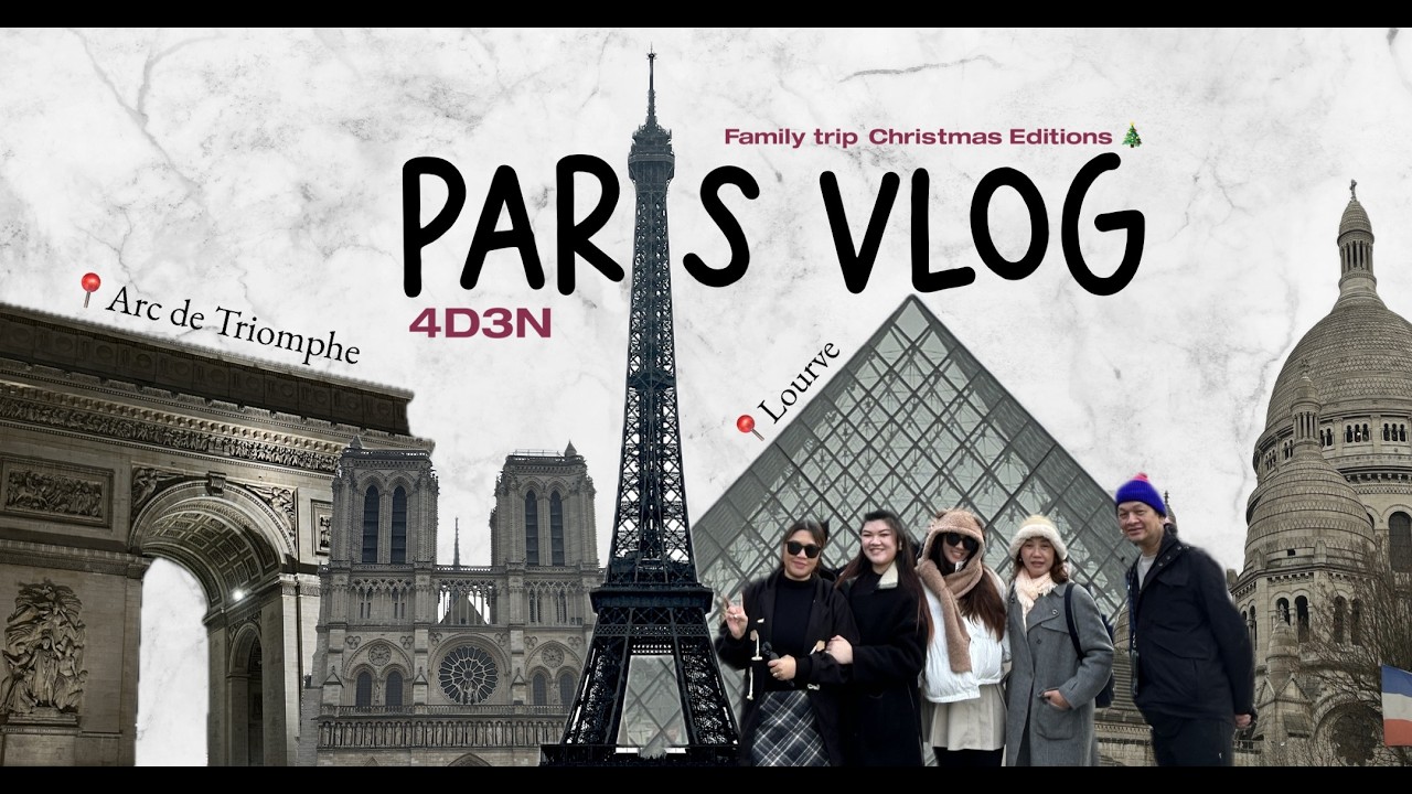 EP 1| Vlog | The Journey to Europe: 4 Days in Paris