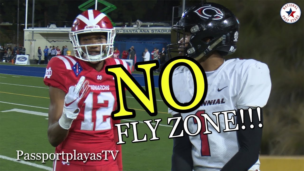 GREATEST Game EVER by a HS Cornerback!!! Mater Dei vs Centennial
