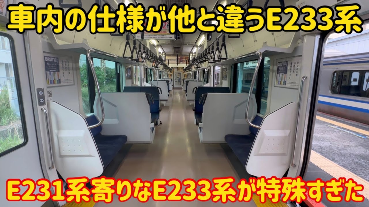 【E233系の異端児】他と仕様が違うE233系3000番台が特殊すぎた