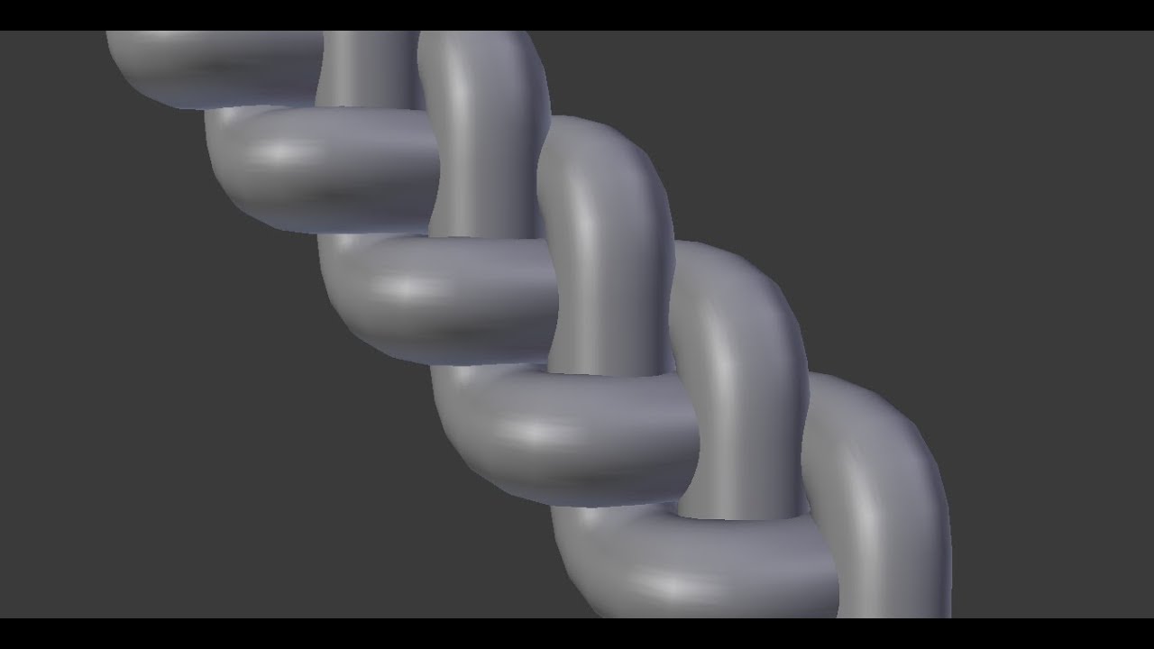 Blender Tutorial - How To Make Braid In Blender