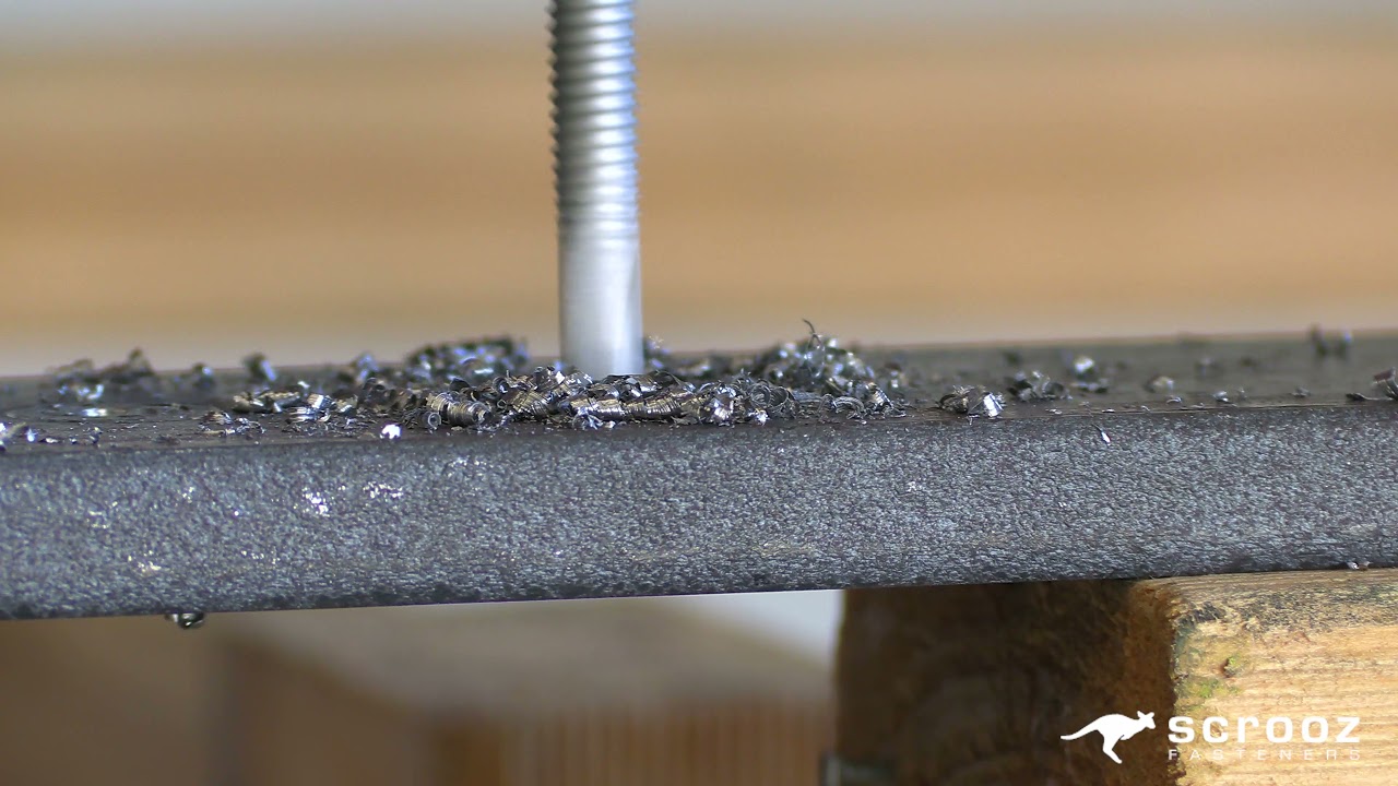 Scrooz Series 600 Self Drilling Tek Screws vs 12mm Thick Steel